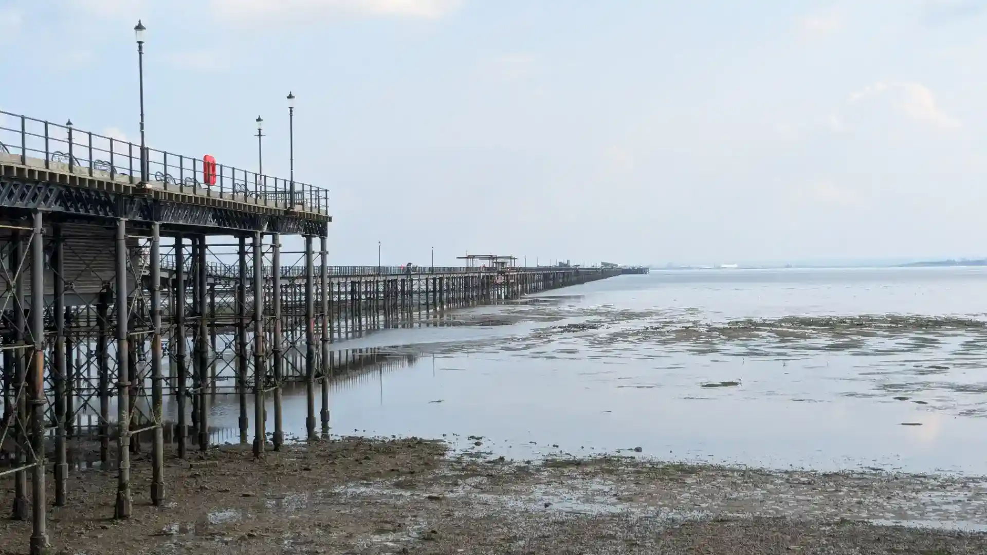 The Historic Southend Pier at Low Tide, Essex