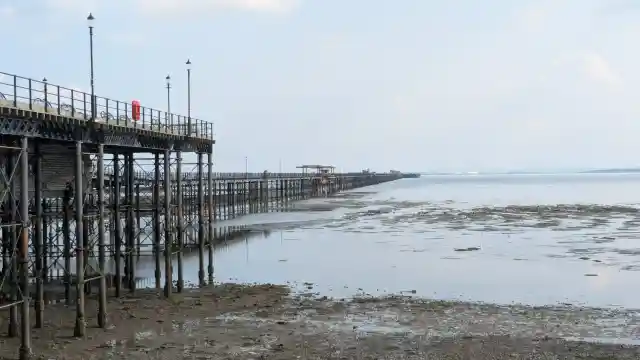 A photo of The Historic Southend Pier at Low Tide, Essex