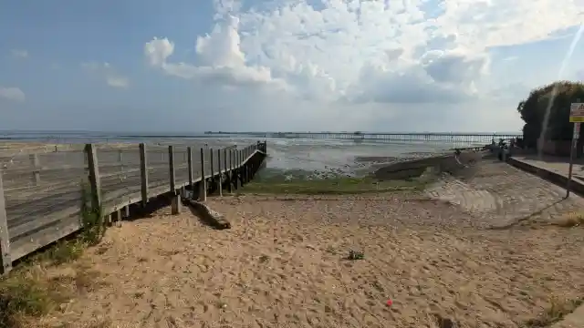 A photo of Low Tide at a Southend-on-Sea Beach, Essex