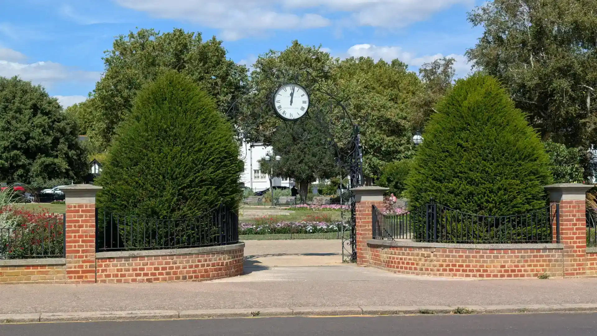 Entrance to Prittlewell Square Gardens, Southend-on-Sea