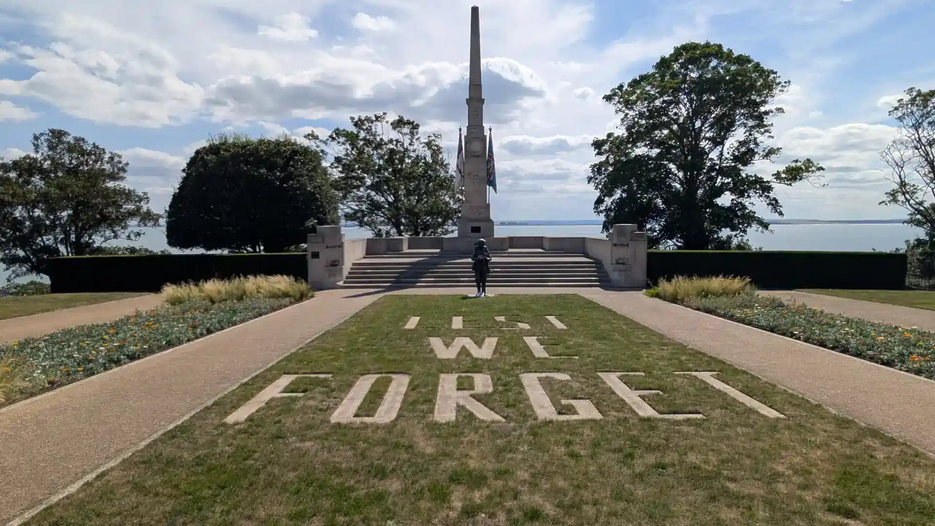 Southend War Memorial at Clifftown Overlooking the Sea