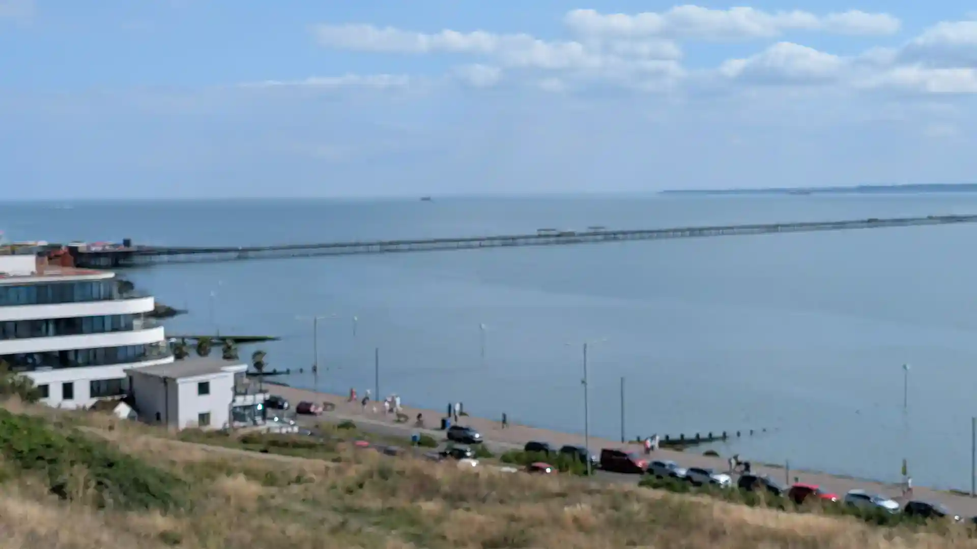 View of Southend Pier from the Western Esplanade Cliffs