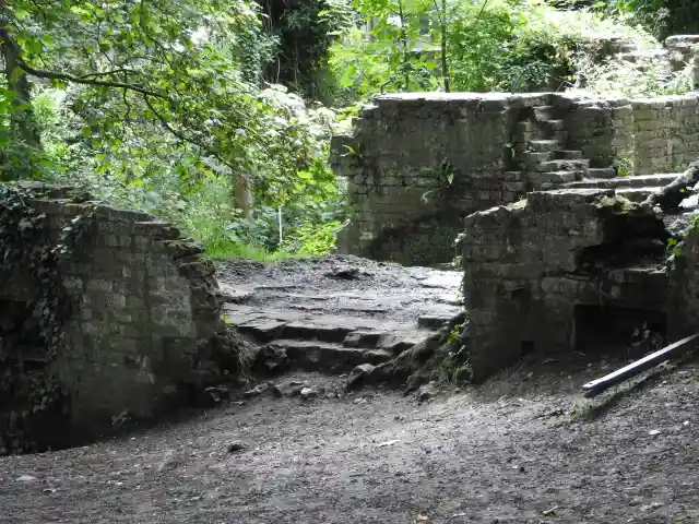 A photo of Ancient Stone Walls and Steps at Kearsney Abbey Gardens