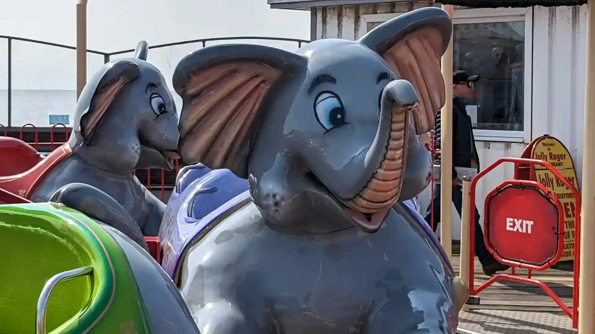 A Cheerful Character on the Pier