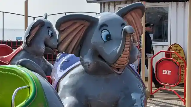 A photo of A Cheerful Character on the Pier